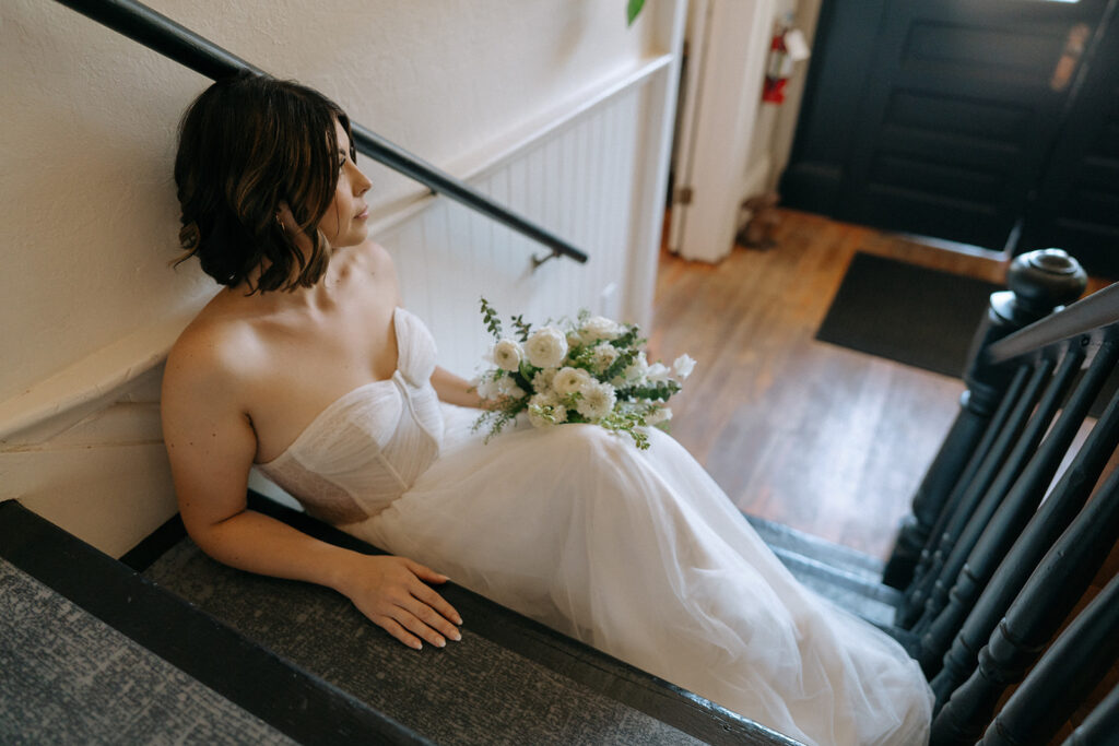 Bridal portraits at the Imperial Hotel in Amador City, California | Amador Count Luxury Wedding Photographer